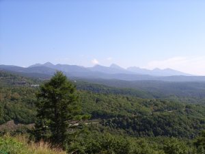 socks-five-fingerのアイキャッチ：蓼科山登山道からの風景